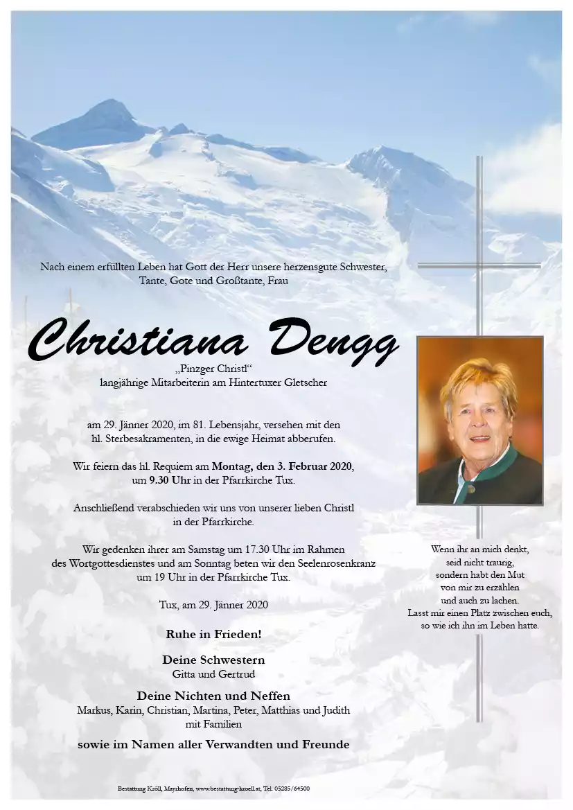 Parte von Christiana Dengg
